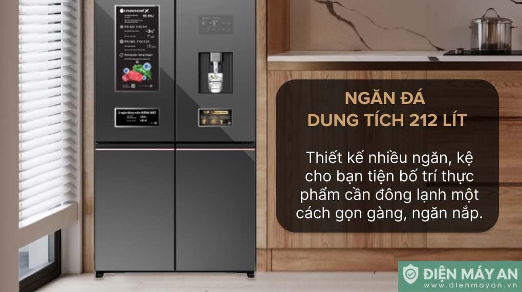 Tủ lạnh Panasonic Inverter 621 lít Multi Door NR-XY680YMMV